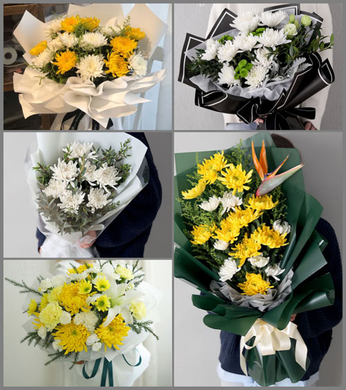 江西景德镇浮梁县白事花束代送